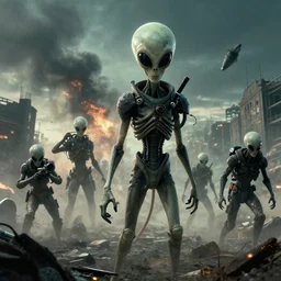 alien invasion, fictional photo