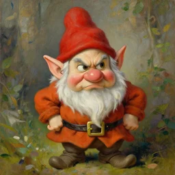 a little cute angry dwarf. beautiful painting by artgerm and greg rutkowski and alphonse mucha