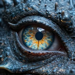 a close up a dragons eye
