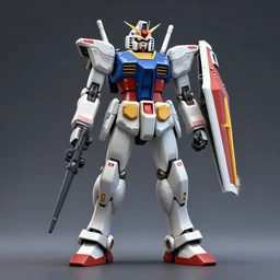 Gundam mech concept art, octane render, studio lighting, Cinematic shot,