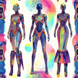 fabric pattern stylish futuristic design colorful primary colors amazing sci - fi outfit clear hq