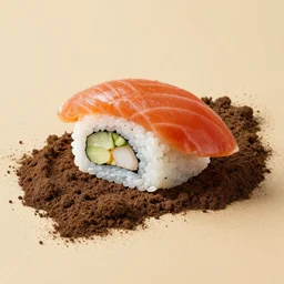 A sushi made of dirt