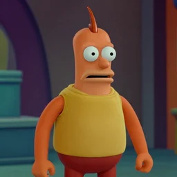 film still of bender in the futurama live action movie, 4 k