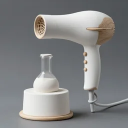 realistic photo of a a medieval ritual chemistry appliance hairdryer, made of wood white clay and fur with black wires 1 9 9 0, life magazine reportage photo, natural colors, metropolitan museum collection