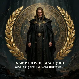 Front portrait of mage, full body, fine art, awesome fantasy book cover on Pinterest, award winning, dark fantasy landscape, fantasy magic, intricate, elegant, sharp focus, cinematic lighting, highly detailed, digital painting, concept art, art by WLOP and Artgerm and Greg Rutkowski, masterpiece, trending on artstation, 8K