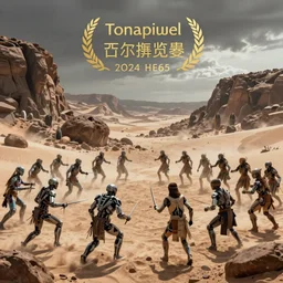 postapocalyptic cyborg tribal armies battle in rock desert ultra realistic, blade runner, peter mohrbacher, wayne barlowe, boris vallejo, aaron horkey, gaston bussiere