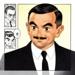 Mr bean in manga artwork -4