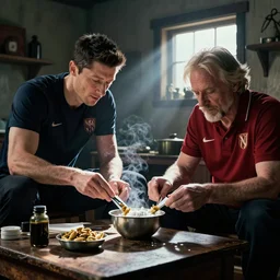 robert lewandowski and walter white are cooking meth