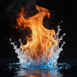 a fire made of water