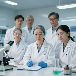 a group of scientist, stock photography 4k/8k