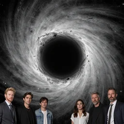 a black hole in space, by anato finnstark, by alena aenami, by john harris, by ross tran, by wlop, by andreas rocha