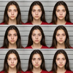 color mugshot, 4k, DSLR, multiple views