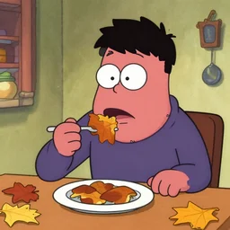 amogus eating fall guy