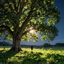 solitude wicklow dublin country side starlight nighttime big green trees forrest guardian angel sun breaking through the branches shining on one man crying in the woods and screaming for help
