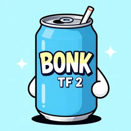 bonk tf 2 cartoon can of drink