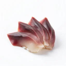 gothic sashimi, 8k product photo, isolated on a pure white background, centered, entire object in frame, sharp focus, soft studio lighting