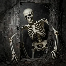 and then a skeleton popped out