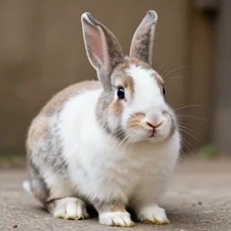 a very confused rabbit