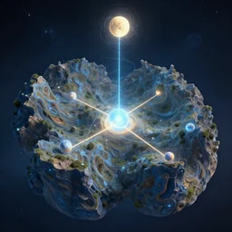 void manifold, timeline nexus, ascending universes, an illustration of philosophical concept by cgsociety