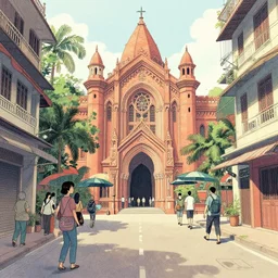 calcutta by japanese illustrator