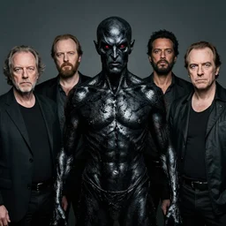 portrait of peter szijjarto wearing evil black oily tar by hr giger, greg rutkowski, luis royo and wayne barlowe, 8 k