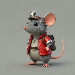 adventurer ( ( ( ( ( 1 9 5 0 s retro future redwall book mouse. muted colors. ) ) ) ) ) by jean baptiste monge!!!!!!!!!!!!!!!!!!!!!!!!! chrome red