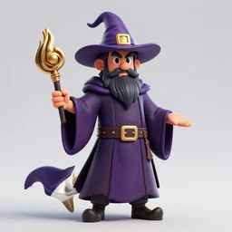 wizard, stylized, 3 d, highly detailed, concept art, cel shading, toon shading, outline shader, anime shader, 4 k