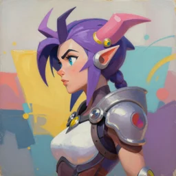 greg manchess portrait painting of a female spawn as overwatch character, medium shot, asymmetrical, profile picture, organic painting, sunny day, matte painting, bold shapes, hard edges, street art, trending on artstation, by huang guangjian, gil elvgren, ruan jia, greg rutkowski, gaston bussiere