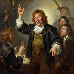 tim heidecker as a jolly bard in a dungeons and dragons game, highly detailed painting by gaston bussiere, craig mullins, j. c. leyendecker, 8 k