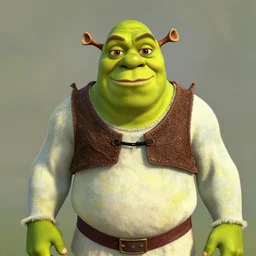 ripped shrek posing for the camera, 8 k