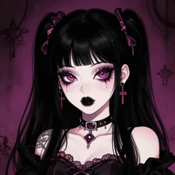big tiddy goth gf, digital art