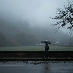 simple plain rainy day
