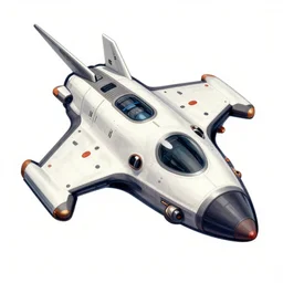 sharp design spaceship illustrations