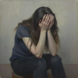 depression, oil on canvas