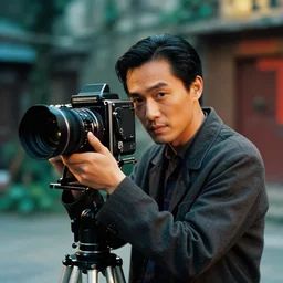 a photograph of a character in a scenic environment by wong kar wai, shot on large format film camera, cinematic composition, beautiful lighting, hyper detailed, details, 8 k