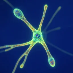 fluorescent imaging neuron cell synapse glutamate, microscopy