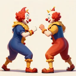 the pope faces clowns in battle