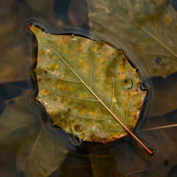 melted leaf liquephotographs submerged digitalart