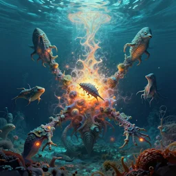 creatures infusion gravitational image underwater astrophotography indiegamedev sumptuous contemporaryart sukh minent submerged [... ] natgeo fractal apocalyptic illustration groundwater venetian