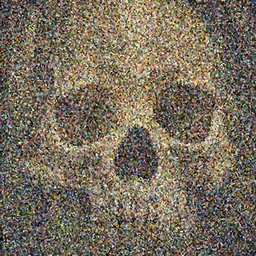 View from inside of a human skull, looking out at an overgrown forest, golden hour, digital art, high quality