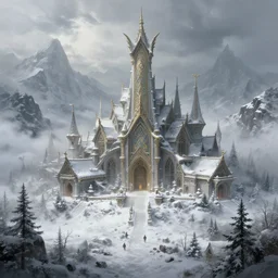 epic portrait an secret facility in the middle of blizzardy mountains, snowy, foggy, cloudy, digital painting, artstation, concept art, soft light, hdri, smooth, sharp focus, illustration, fantasy, intricate, elegant, highly detailed, D&D, matte painting, in the style of Greg Rutkowski and Alphonse Mucha and artemisia, 8k, highly detailed, jurgens, rutkowski, bouguereau, pastoral, rustic, georgic
