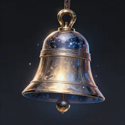 extremely detailed concept art of the fantasy spherical bell infused with star light and magic, artifact, concept design digital art, trending on artstation, 4 k