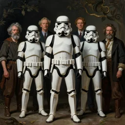 storm trooper in the style of peter mohrbacher, wayne barlowe, gustav moreau, bussiere, roberto ferri, santiago caruso, luis ricardo falero, austin osman spare,