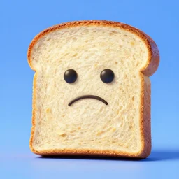 slice of moldy bread with a sad face, pixar, 8 k, octane render