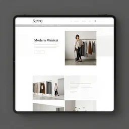 modern minimalism website design