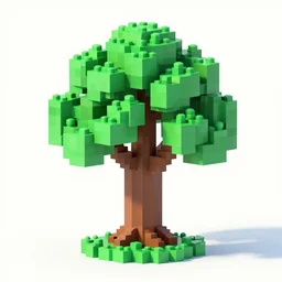 a tree made of voxels