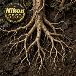 photo of roots underground. Fantasy magic style. Highly detailed 8k. Intricate. Nikon d850 55mm. Award winning photography.