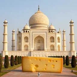 the taj mahal made out of cheese