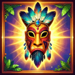 totem animal tribal chaman vodoo mask feather gemstone plant video game illustration vivid color borderlands and by feng zhu radiating a glowing aura