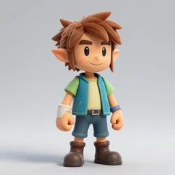 a 3 d model of steve urkel found in the game files of wind waker
